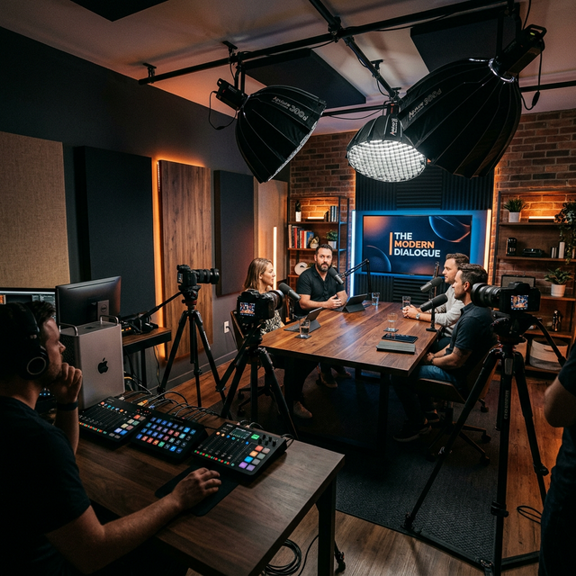 The Multi-Cam Podcast Architecture for High Retention