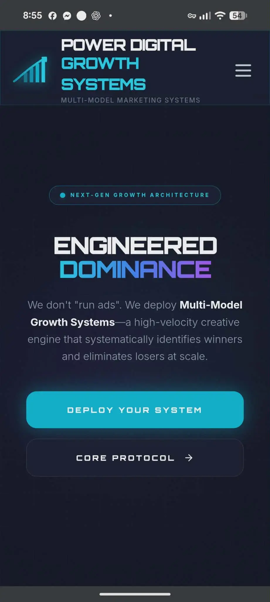 Growth Engine Mobile View