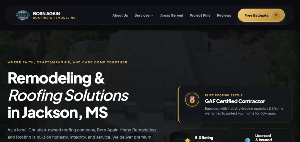 Born Again Roofing screenshot
